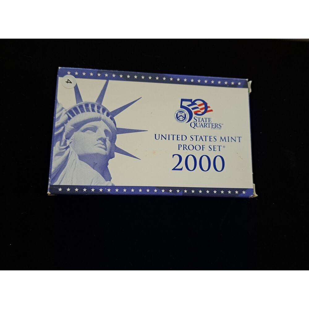 2000 US MINT PROOF SET, with State Quarters 10 COINS, BOX